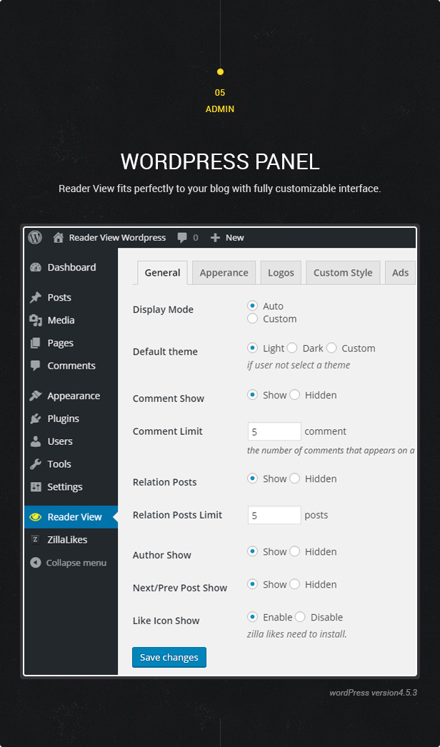 Vista del lector - Complemento de WordPress - 5